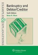 Examples & Explanations: Bankruptcy and Debtor Creditor, Sixth Edition di Brian A. Blum edito da Aspen Publishers
