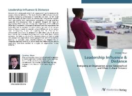 Leadership Influence & Distance di Christian Meyer edito da AV Akademikerverlag
