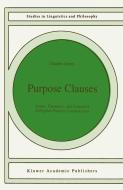 Purpose Clauses di C. Jones edito da Springer Netherlands