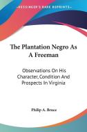 The Plantation Negro As A Freeman: Observations On His Character, Condition And Prospects In Virginia di Philip A. Bruce edito da Kessinger Publishing, Llc