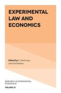 Experimental Law And Economics edito da Emerald Publishing Limited