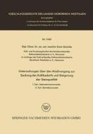 Untersuchungen über den Mischvorgang zur Senkung des Kalkbedarfs und Steigerung der Steinqualität di Joachim Ernst Quincke edito da VS Verlag für Sozialwissenschaften