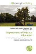 Department Of Physical Education edito da Alphascript Publishing
