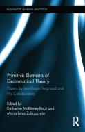 Primitive Elements of Grammatical Theory edito da Taylor & Francis Ltd