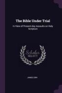 The Bible Under Trial: In View of Present-Day Assaults on Holy Scripture di James Orr edito da CHIZINE PUBN