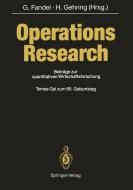 Operations Research edito da Springer Berlin Heidelberg