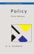 Policy di H. K. Colebatch edito da McGraw-Hill Education