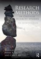 Research Methods in Critical Security Studies di Mark B. Salter edito da Taylor & Francis Ltd