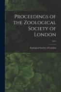 PROCEEDINGS OF THE ZOOLOGICAL SOCIETY OF di ZOOLOGICAL SOCIETY O edito da LIGHTNING SOURCE UK LTD