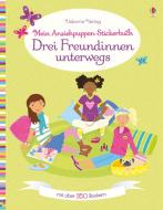 Mein Anziehpuppen-Stickerbuch: Drei Freundinnen unterwegs di Lucy Bowman edito da Usborne Verlag