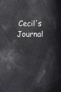 Cecil Personalized Name Journal Custom Name Gift Idea Cecil: (notebook, Diary, Blank Book) di Distinctive Journals edito da Createspace Independent Publishing Platform