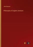 Philosophy of English Literature di John Bascom edito da Outlook Verlag