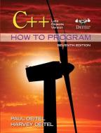 C++ How to Program: Late Objects Version [With Access Code] di Paul J. Deitel, Harvey M. Deitel edito da Prentice Hall