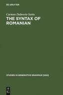 The Syntax of Romanian di Carmen Dobrovie-Sorin edito da De Gruyter Mouton