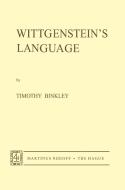 Wittgenstein's Language di T. Binkley edito da Springer Netherlands