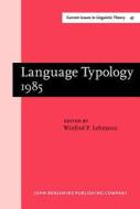 Language Typology 1985 edito da John Benjamins Publishing Co