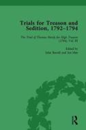 Trials For Treason And Sedition, 1792-1794, Part I Vol 4 di John Barrell, Jon Mee edito da Taylor & Francis Ltd
