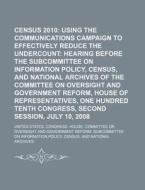 Census 2010 di United States Congressional House, United States Congress House edito da Rarebooksclub.com