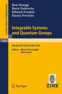 Integrable Systems and Quantum Groups di Ron Donagi, Boris Dubrovin, Edward Frenkel, Emma Previato edito da Springer Berlin Heidelberg
