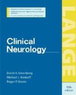 Clinical Neurology di David A. Greenberg, Michael J. Aminoff, Roger P. Simon edito da Mcgraw-hill Education - Europe