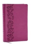NKJV Personal Size Large Print Bible With 43,000 Cross References, Pink Leathersoft, Red Letter, Comfort Print (Thumb Indexed) di Thomas Nelson edito da Thomas Nelson Publishers