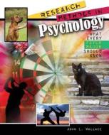 Research Methods In Psychology: What Every Psych Major Should Know di Wallace edito da Kendall/hunt Publishing Co ,u.s.