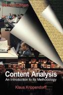 Content Analysis di Klaus Krippendorff edito da Sage Publications Inc