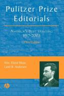 Pulitzer Prize Editorials di Wm David Sloan, Laird B. Anderson, William David Sloan edito da Blackwell Publishing Professional