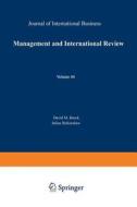 Management and International Review edito da Gabler Verlag
