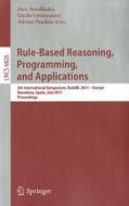 Rule-based Reasoning, Programming, And Applications edito da Springer-verlag Berlin And Heidelberg Gmbh & Co. Kg