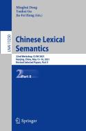 Chinese Lexical Semantics edito da Springer International Publishing