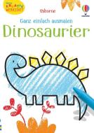 Kleine Kreativ-Werkstatt - Ganz einfach ausmalen: Dinosaurier di Kirsteen Robson edito da Usborne Verlag