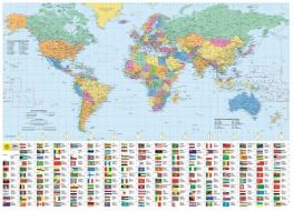 Philip's Rgs World Wall Map (with Flags) di Philip's Maps edito da Octopus Publishing Group