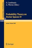 Probability Theory on Vector Spaces IV edito da Springer Berlin Heidelberg