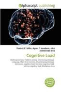 Cognitive Load di Frederic P Miller, Agnes F Vandome, John McBrewster edito da Alphascript Publishing