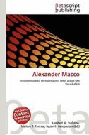 Alexander Macco edito da Betascript Publishing
