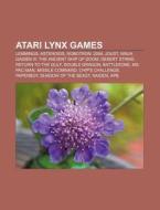 Atari Lynx Games: Lemmings, Asteroids, R di Books Llc edito da Books LLC, Wiki Series