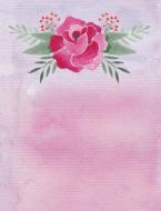 Watercolor Rose Bouquet Background Writer Composition Book: College Ruled 7.44 X 9.69 Softcover Composition Book / Noteb di Kari A. Notebook edito da INDEPENDENTLY PUBLISHED