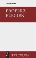 Elegien di Properz edito da De Gruyter Akademie Forschung
