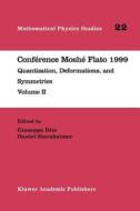 Conférence Moshé Flato 1999 edito da Springer Netherlands