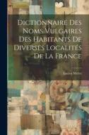 Dictionnaire Des Noms Vulgaires Des Habitants De Diverses Localités De La France di Lucien Merlet edito da LEGARE STREET PR