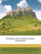 Journal of Agricultural Research edito da Nabu Press