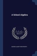 A School Algebra di GEORGE AL WENTWORTH edito da Lightning Source Uk Ltd