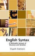 English Syntax di Elspeth Edelstein edito da Edinburgh University Press
