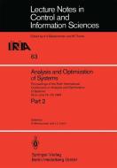Analysis and Optimization of Systems edito da Springer Berlin Heidelberg
