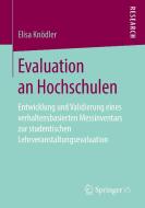 Evaluation an Hochschulen di Elisa Knödler edito da Springer-Verlag GmbH