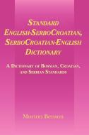 Standard English-Serbocroatian, Serbocroatian-English Dictionary di Morton Benson edito da Cambridge University Press
