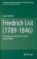 Friedrich List (1789-1846) di Eugen Wendler edito da Springer-Verlag GmbH