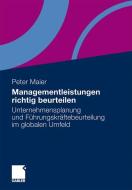 Managementleistungen richtig beurteilen edito da Gabler Verlag