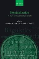 Nominalization di Artemis Alexiadou edito da Oxford University Press